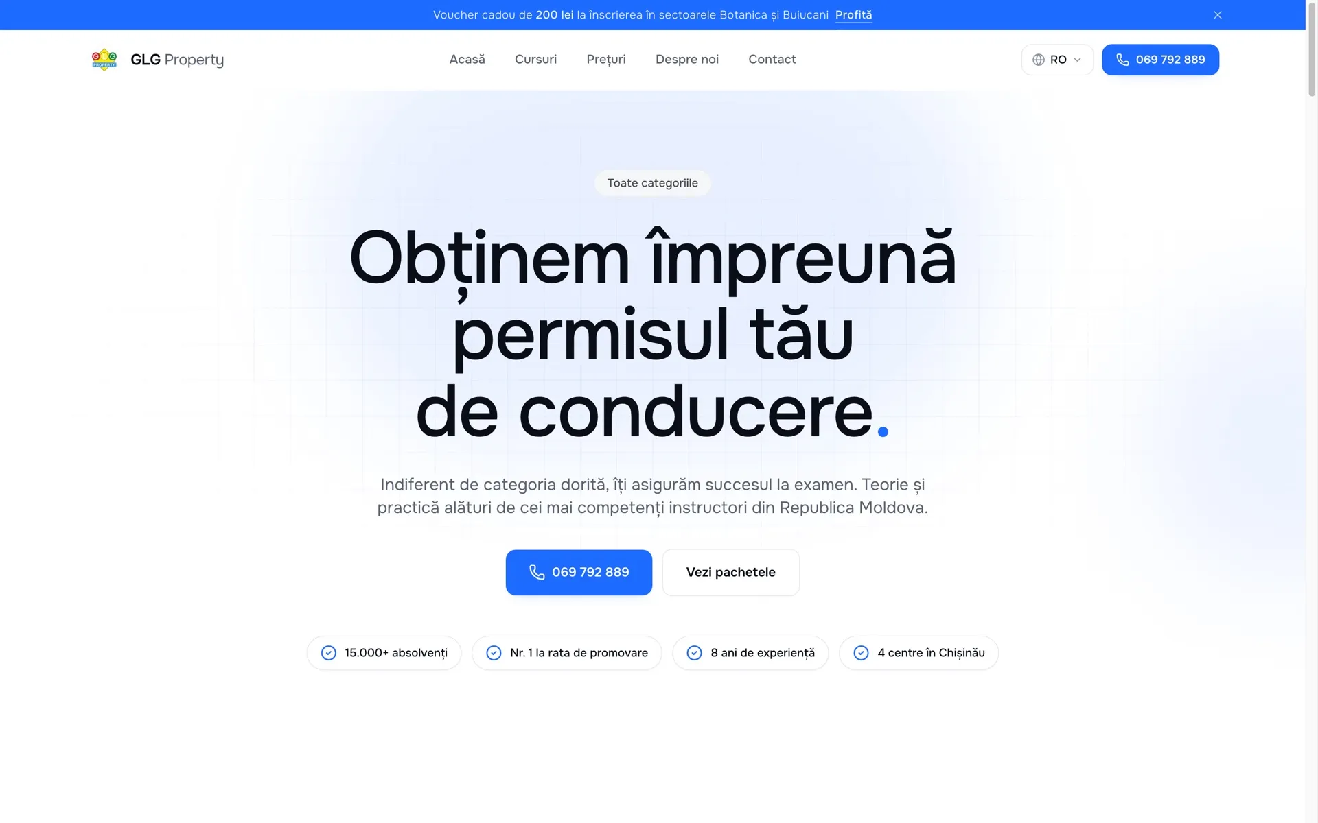 Scoala Auto GLG, Aplicație, Website