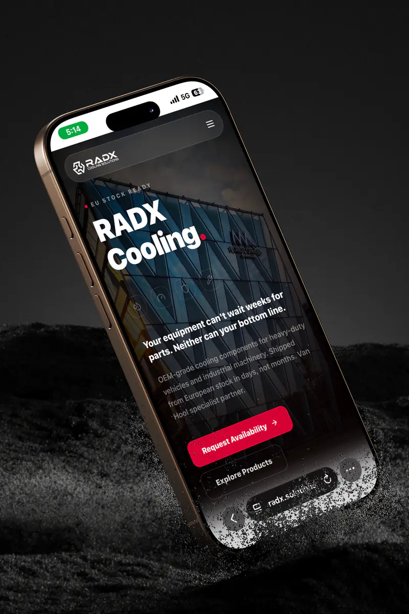 RADX Cooling, Website, SEO